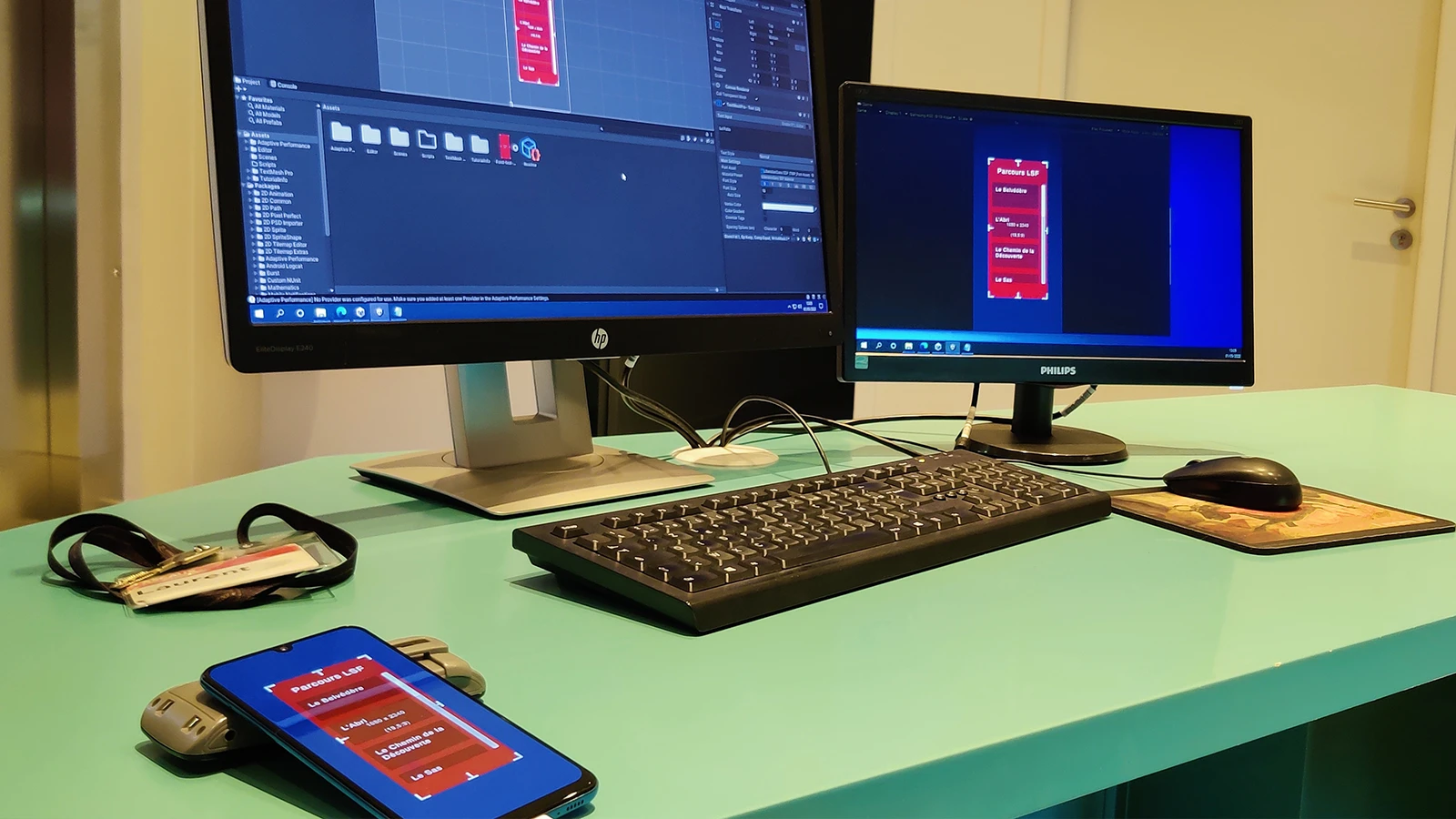 picture of my PC while developing the app