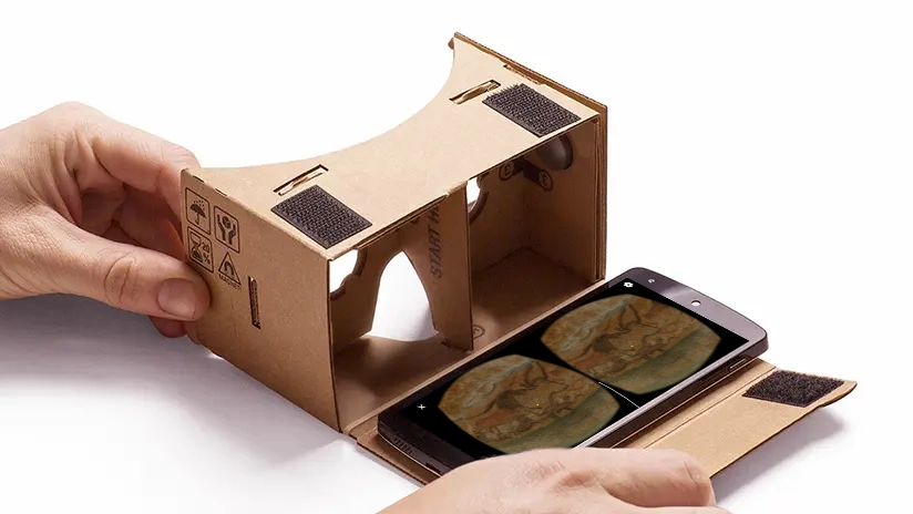 Lascaux VR cardboard mockup